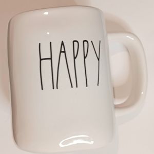 Rae Dunn "Happy" Mug